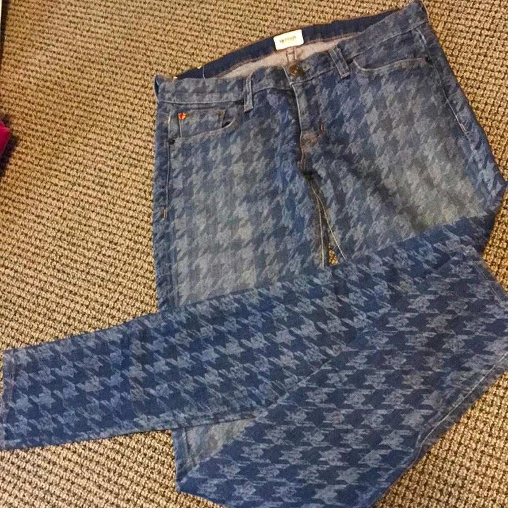 Hudson "Krista" houndstooth jeans‎ - pre-owned---good - Hudson Jeans